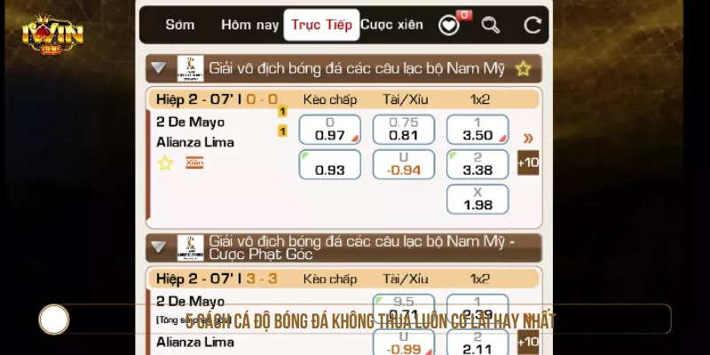 5 Cách Cá Độ Bóng Đá Không Thua Luôn Có Lãi Hay Nhất