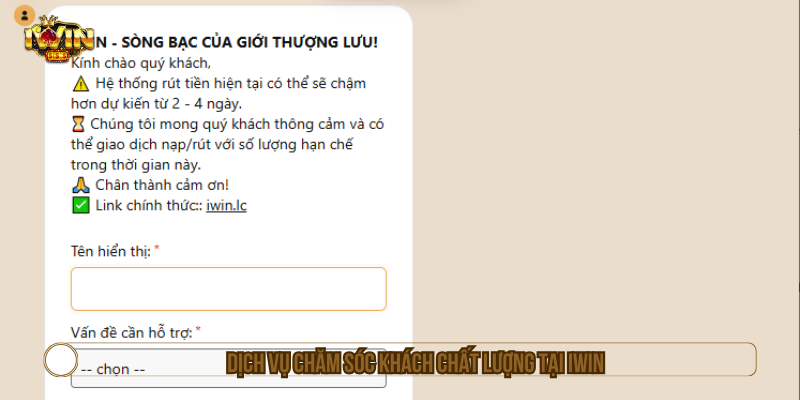 IWIN - Cổng Game IWINCLUB Đổi Thưởng Uy Tín #1 Đẳng Cấp Dịch vụ chăm sóc khách hàng chất lượng tại IWIN