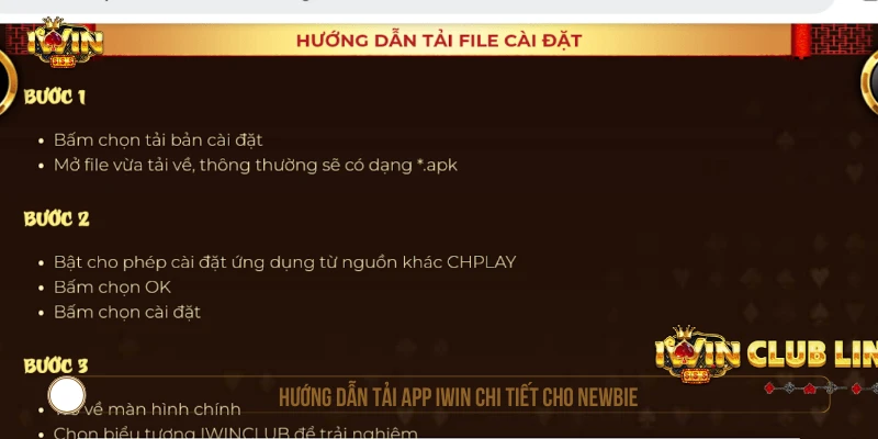 Hướng Dẫn Tải App IWIN Giải Trí Đổi Thưởng Đỉnh Cao Hướng dẫn tải app IWIN chi tiết cho newbie