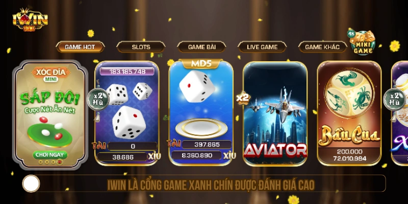IWIN - Cổng Game IWINCLUB Đổi Thưởng Uy Tín #1 Đẳng Cấp IWIN là cổng game xanh chín được đánh giá cao