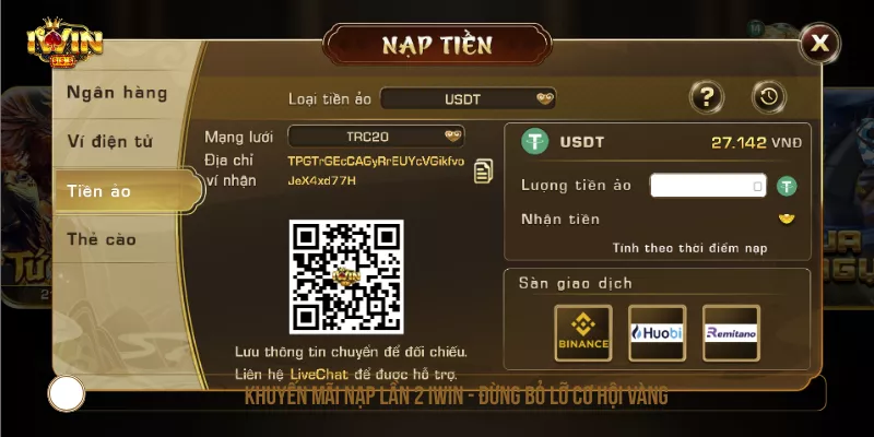 Khuyến Mãi Nạp lần 2 IWIN - Đừng Bỏ Lỡ Cơ Hội Vàng