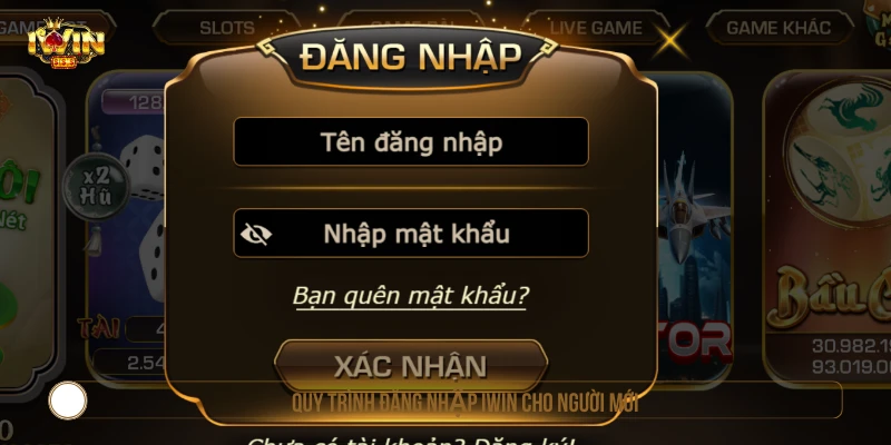 Quy trình đăng nhập IWIN cho người mới