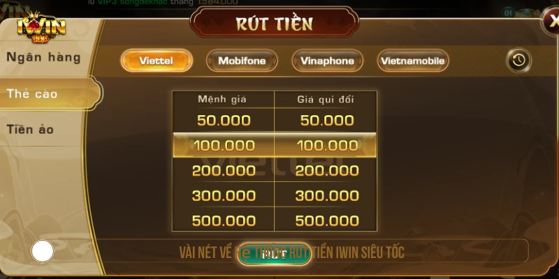 Quy Trình Rút Tiền IWIN Đổi Thưởng Siêu Tốc An Toàn Vài nét về hệ thống rút tiền IWIN siêu tốc